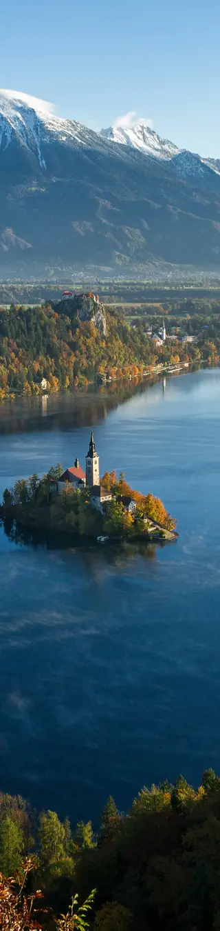 Wandere um den Bled-See